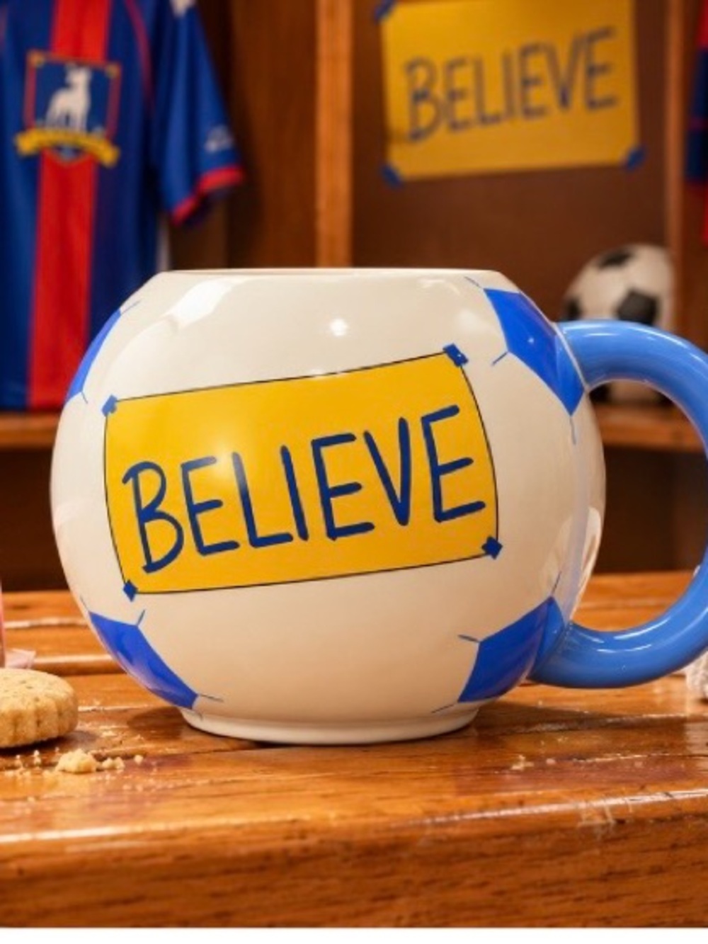 Ted Lasso Believe Ceramic Soccer Mug - NEW